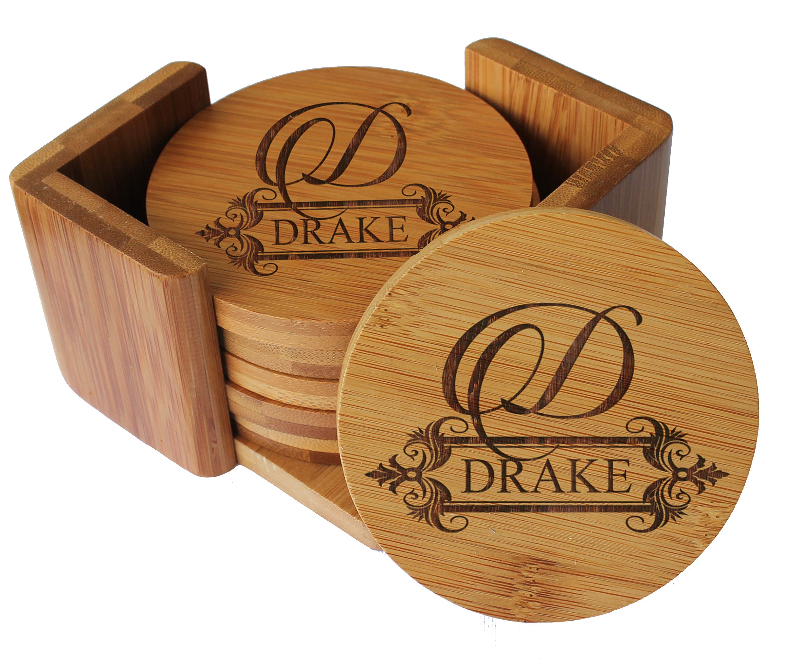Amazon.com: My Personal Memories Personalized Coasters - Bamboo
